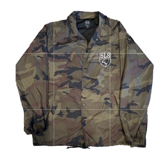 SLS Other - Street League Skateboarding Men's Camouflage Windbreaker Jacket Size Medium